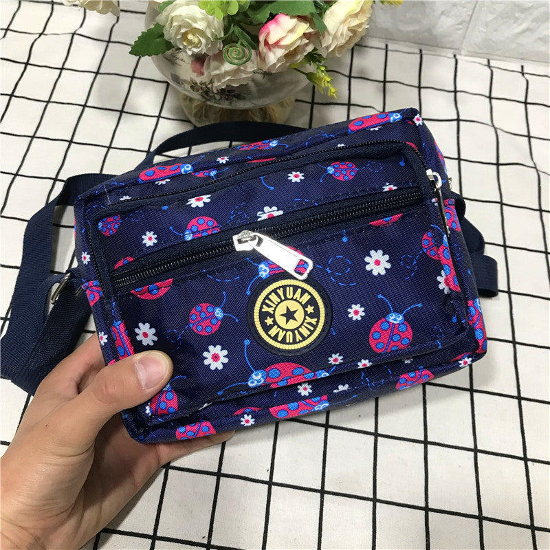 Women's Stall Canvas Mummy Person Flower Cloth Shoulder Bags