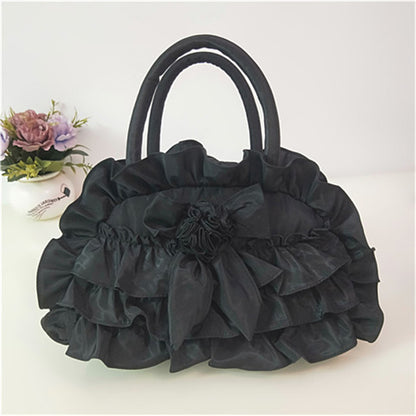 Women's Cloth Ethnic Style Fabric Bow Lace Handbags