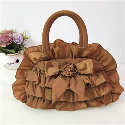 Women's Cloth Ethnic Style Fabric Bow Lace Handbags