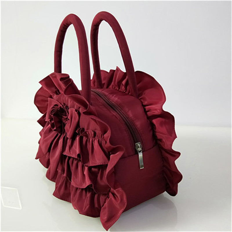 Women's Cloth Ethnic Style Fabric Bow Lace Handbags