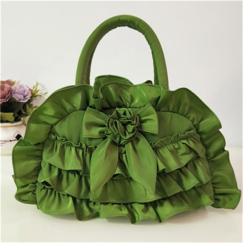 Women's Cloth Ethnic Style Fabric Bow Lace Handbags