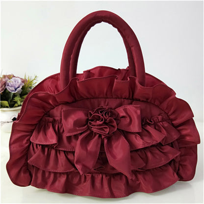 Women's Cloth Ethnic Style Fabric Bow Lace Handbags