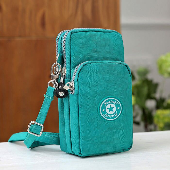 Women's Korean Style Mobile Packaging Zipper Printed Phone Bags