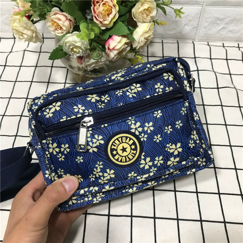 Women's Stall Canvas Mummy Person Flower Cloth Shoulder Bags