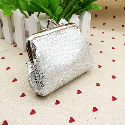 Comfortable Fresh Sequined Fabric Christmas Gifts Ladies Wallets