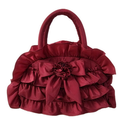 Women's Cloth Ethnic Style Fabric Bow Lace Handbags