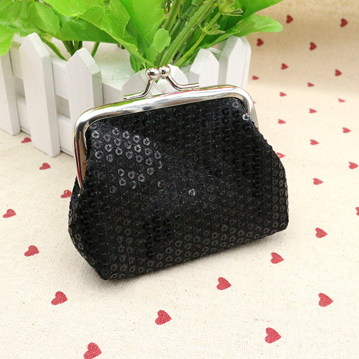 Comfortable Fresh Sequined Fabric Christmas Gifts Ladies Wallets