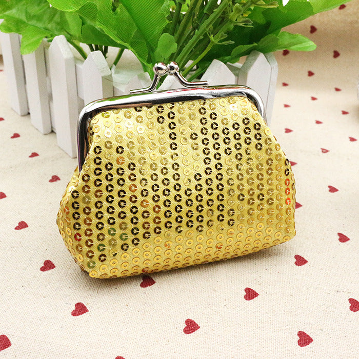 Comfortable Fresh Sequined Fabric Christmas Gifts Ladies Wallets