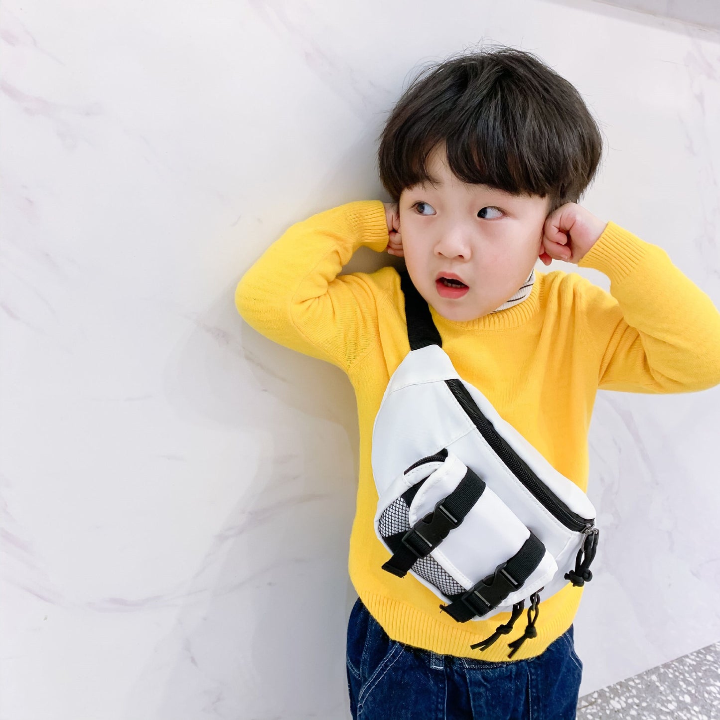 Mini sacs à bandoulière mignons pour enfants de style coréen avec poches pour garçons