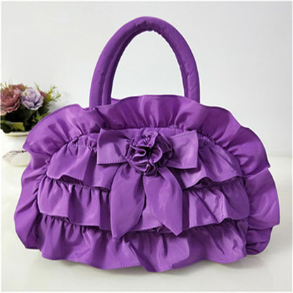 Women's Cloth Ethnic Style Fabric Bow Lace Handbags