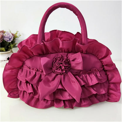 Women's Cloth Ethnic Style Fabric Bow Lace Handbags