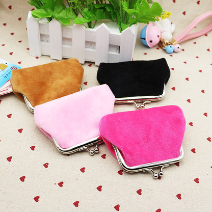 Beautiful Classy Plush Fabric Small Gift Purses