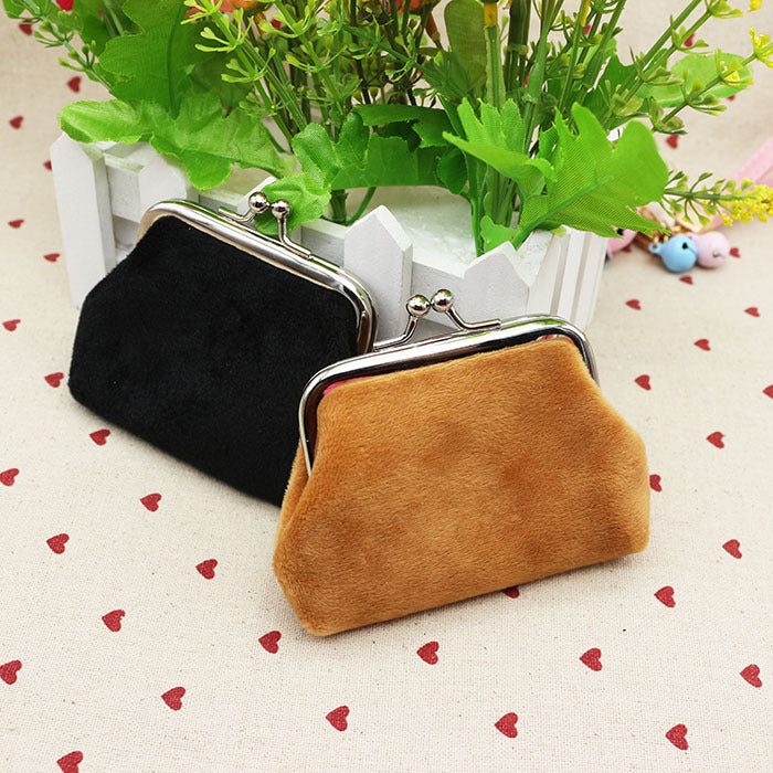 Beautiful Classy Plush Fabric Small Gift Purses