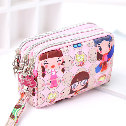 Women's Mobile Hand-held Mini Canvas Oxford Cloth Ladies Wallets