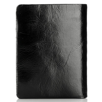 For Man Fashion Oil Wax Short Men's Wallets