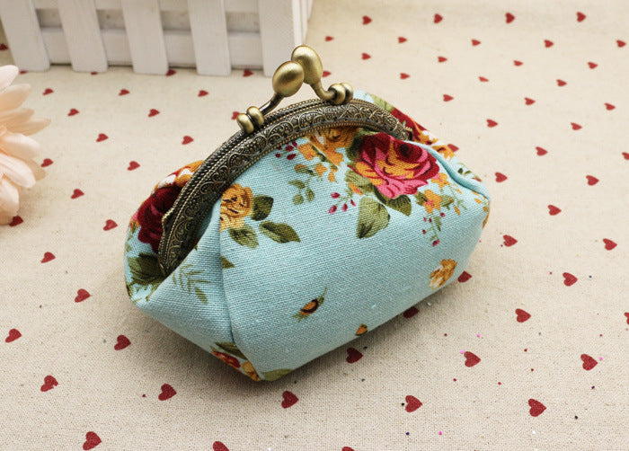 Canvas Fabric Creative Small Hand Holding Coin Purses