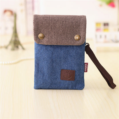 Women's Hand Holding Big Screen Mobile Denim Phone Bags