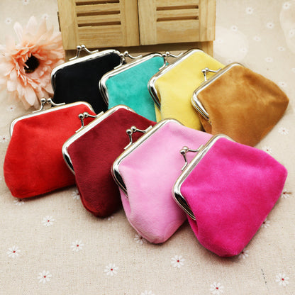 Beautiful Classy Plush Fabric Small Gift Purses