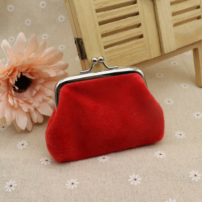 Beautiful Classy Plush Fabric Small Gift Purses