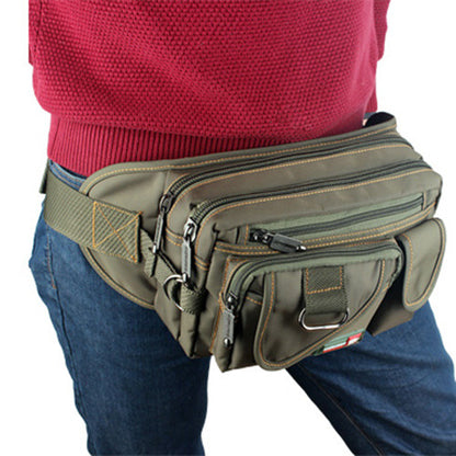 Men's Korean Style Simplicity Fashion Canvas Straight Men's Waist Packs