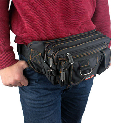 Men's Korean Style Simplicity Fashion Canvas Straight Men's Waist Packs