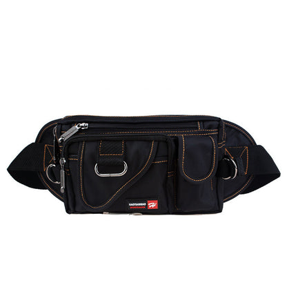 Men's Korean Style Simplicity Fashion Canvas Straight Men's Waist Packs