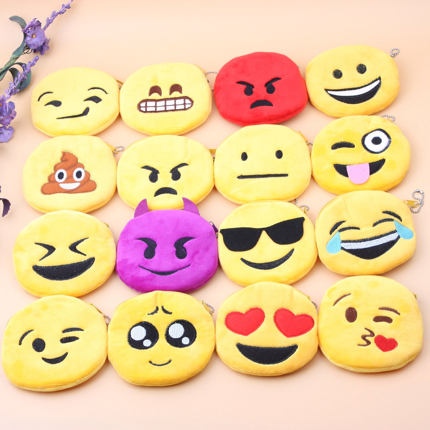 Cute Little Smiley Face Change Expression Ladies Wallets