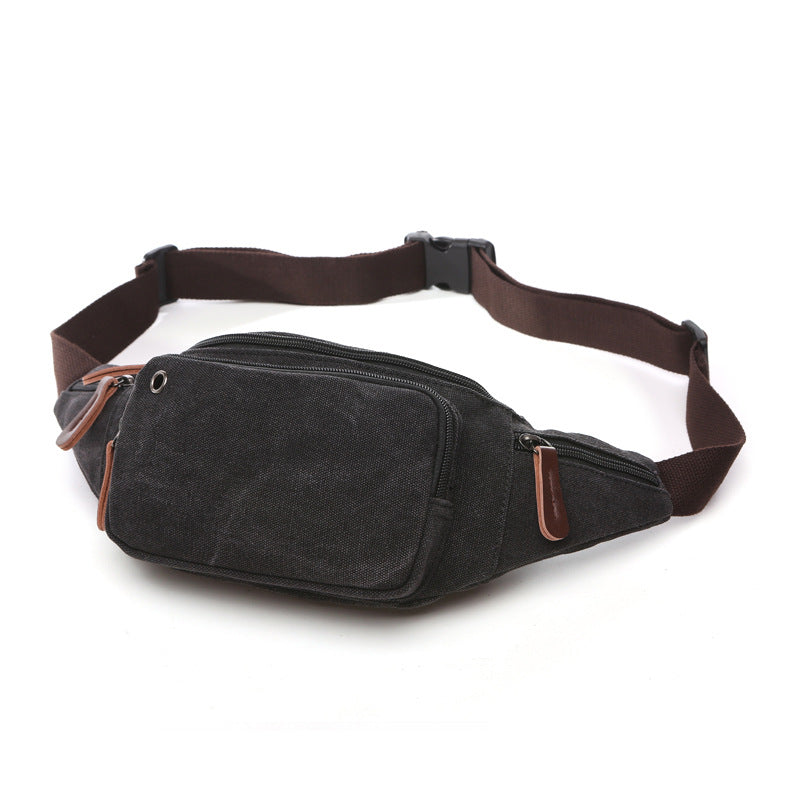 Women's & Men's & Available Fashion Solid Color Horizontal Men's Waist Packs