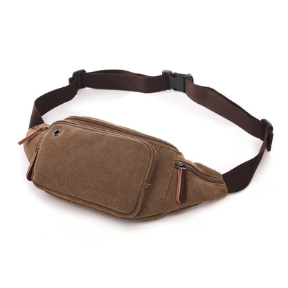 Women's & Men's & Available Fashion Solid Color Horizontal Men's Waist Packs