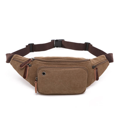 Women's & Men's & Available Fashion Solid Color Horizontal Men's Waist Packs