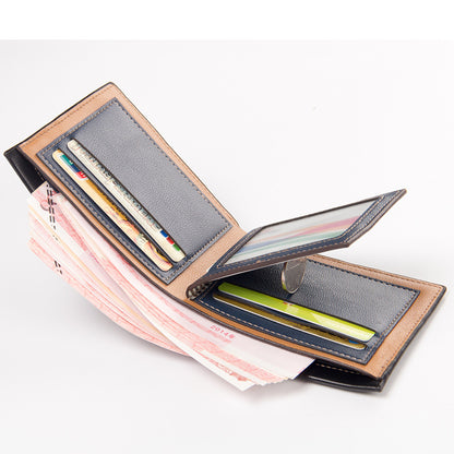 Men's Graceful Short Embossed Horizontal Fashion Men's Wallets