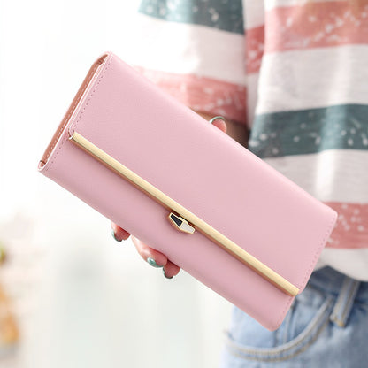 Women's Female Long Korean Fashion Simple Clutch Ladies Wallets