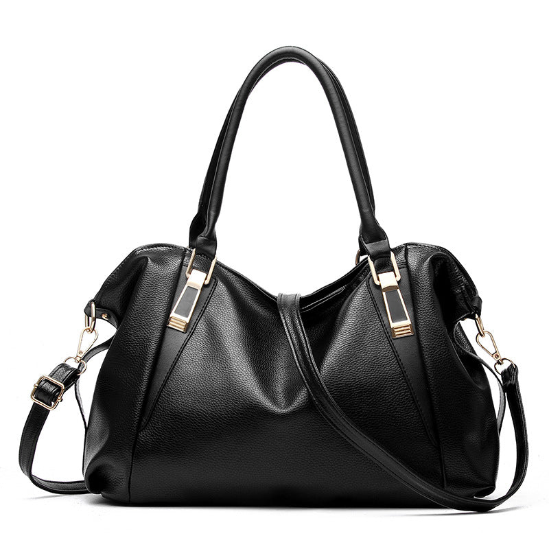 Women's Fashion Soft Leather Trendy Large Capacity Handbags