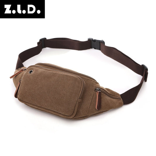 Women's & Men's & Available Fashion Solid Color Horizontal Men's Waist Packs