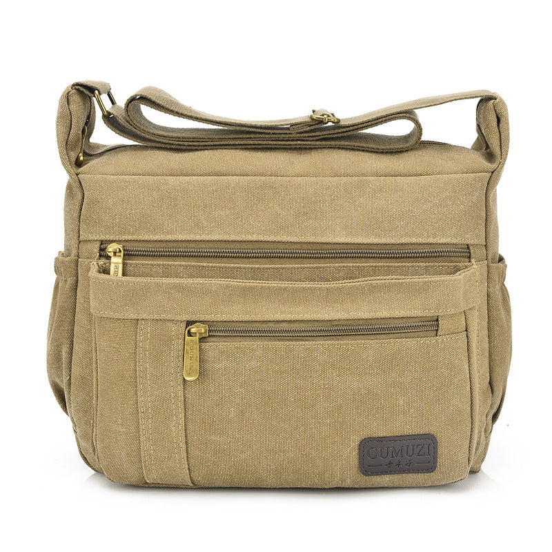 Men's Canvas Four Matching Retro Trendy Men's Messenger Bags