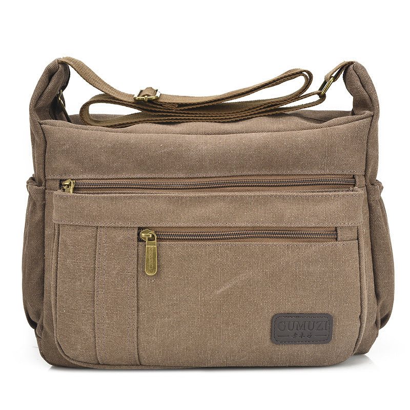 Men's Canvas Four Matching Retro Trendy Men's Messenger Bags