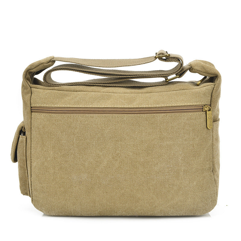 Men's Retro Canvas Trendy Large Capacity Toolkit Men's Messenger Bags