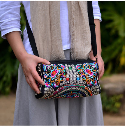 Stall Yunnan National Style Embroidered Triple Crossbody Bags