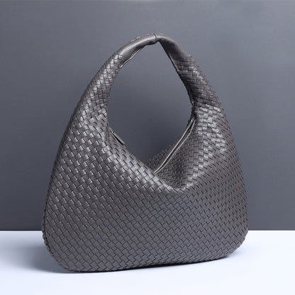 Women's Crescent Hand-woven Portable Dumpling Fashion Underarm Shoulder Bags