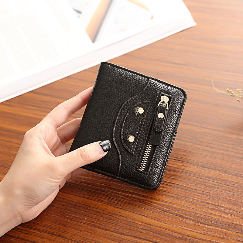 Women's And Thin Soft Leather Korean Trendy Ladies Wallets