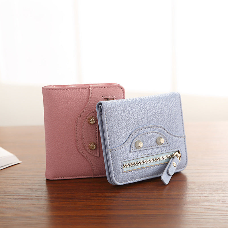 Women's And Thin Soft Leather Korean Trendy Ladies Wallets