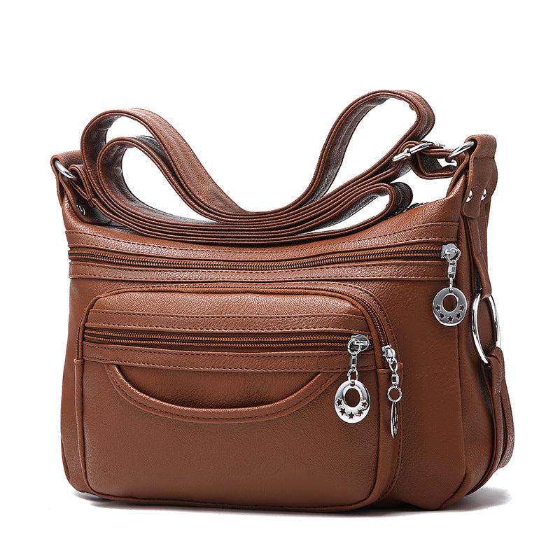 Attractive Women's Summer Soft Leather Lady Shoulder Bags