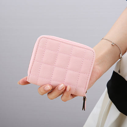 Women's Korean Style Mini Short Zipper Cute Bags