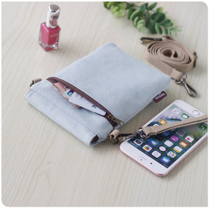 Beautiful Simple Denim Summer Carry-on Cloth Phone Bags