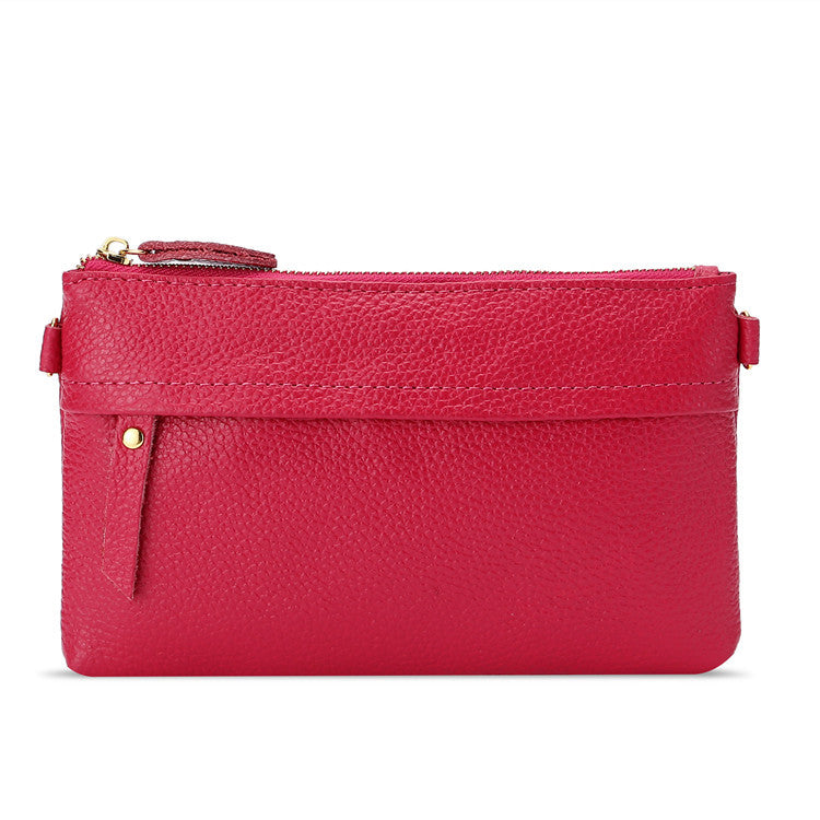 Women's Classy Long Genuine Leather Clutch Shoulder Bags