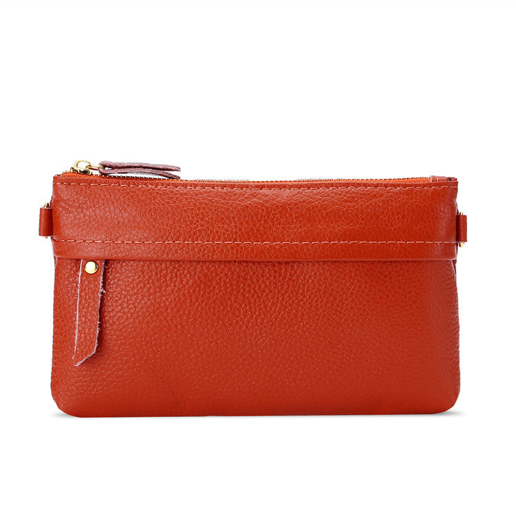 Women's Classy Long Genuine Leather Clutch Shoulder Bags