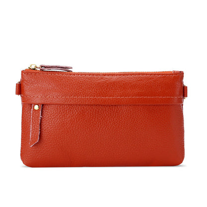 Women's Classy Long Genuine Leather Clutch Shoulder Bags