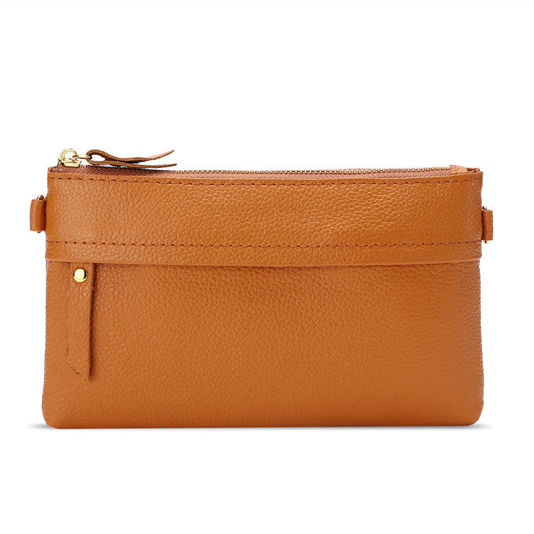 Women's Classy Long Genuine Leather Clutch Shoulder Bags