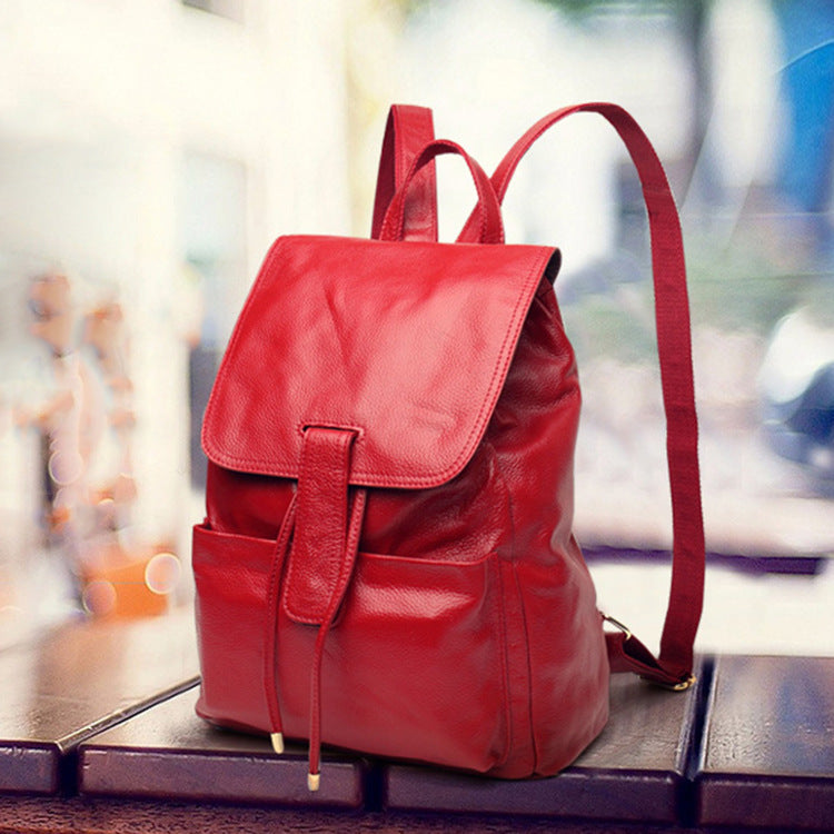 Women's Summer Street Fashion Leather Decoration Backpacks