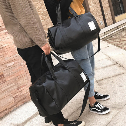 Sacs de voyage en cuir pour hommes, cylindres imperméables, grande capacité